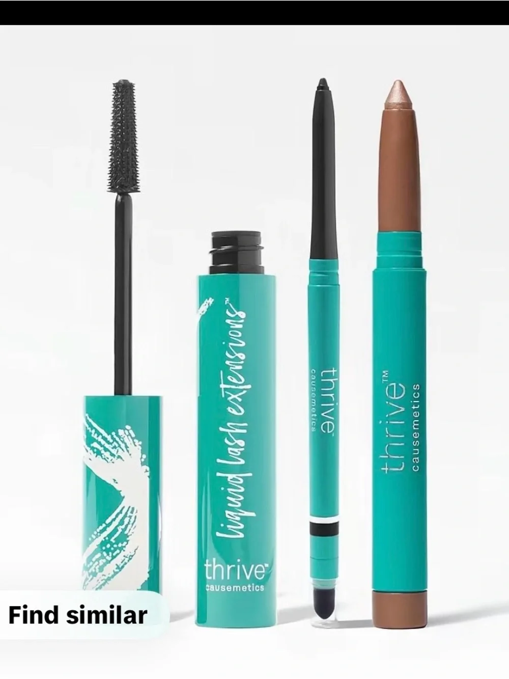 thrive causemetics Teal Eye Trio - Mascara, Eyeliner, Shadow Stick